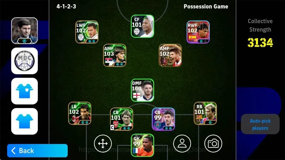 eFootball Accounts Android|PW 3134|Steven Gerrard BigT,Dragan Stojkvi image 2