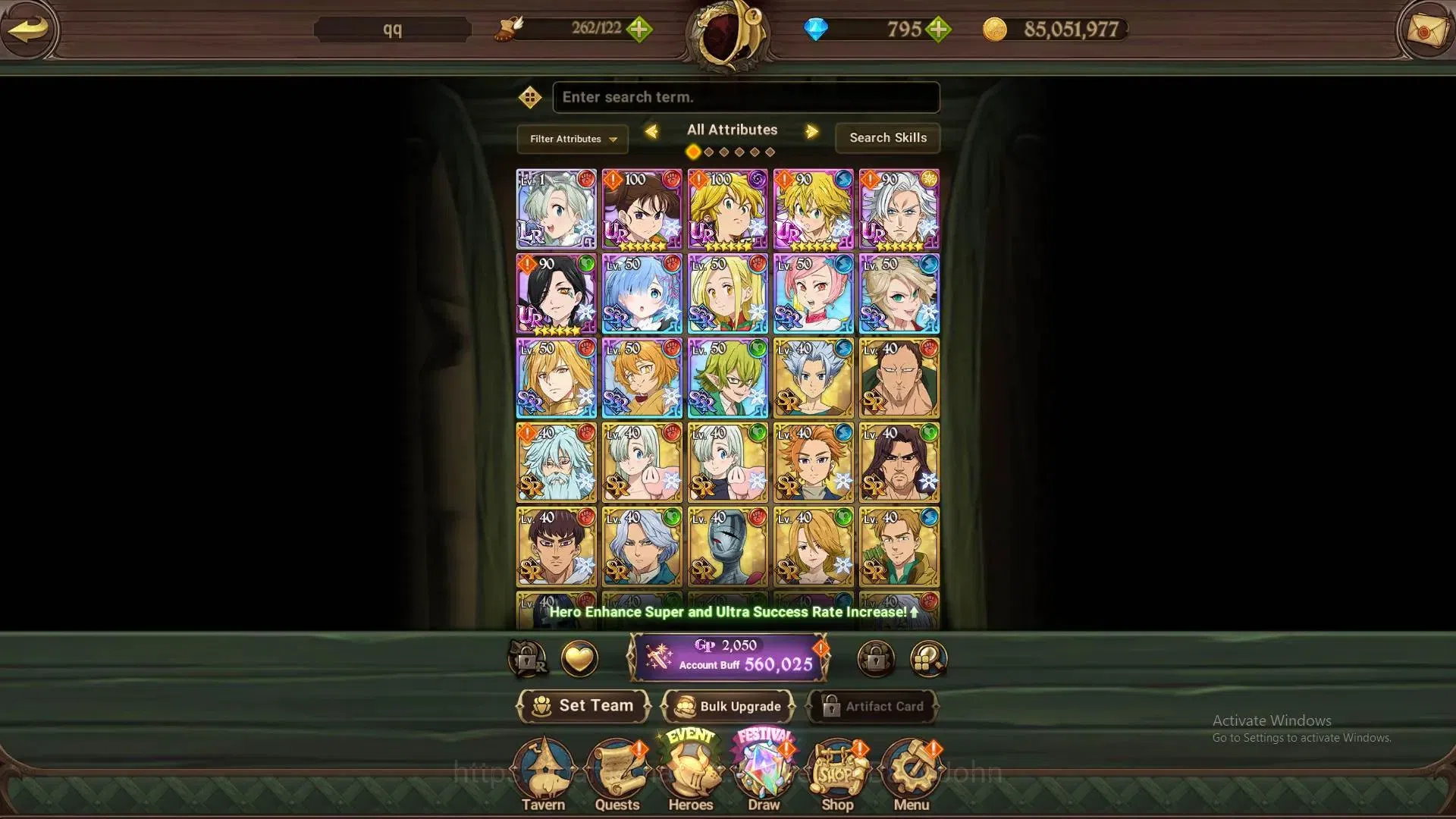 The Seven Deadly Sins: Grand Cross Accounts Global | 560k CC | DM 795 | LR Elizabeth 1/6 | UR  image 4