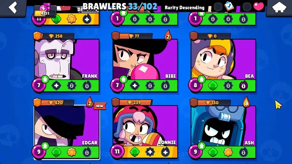 Brawl Stars Accounts 4251 Trophy|33 Brawlers 3 Max|4Legend [Mortis,Dami image 10