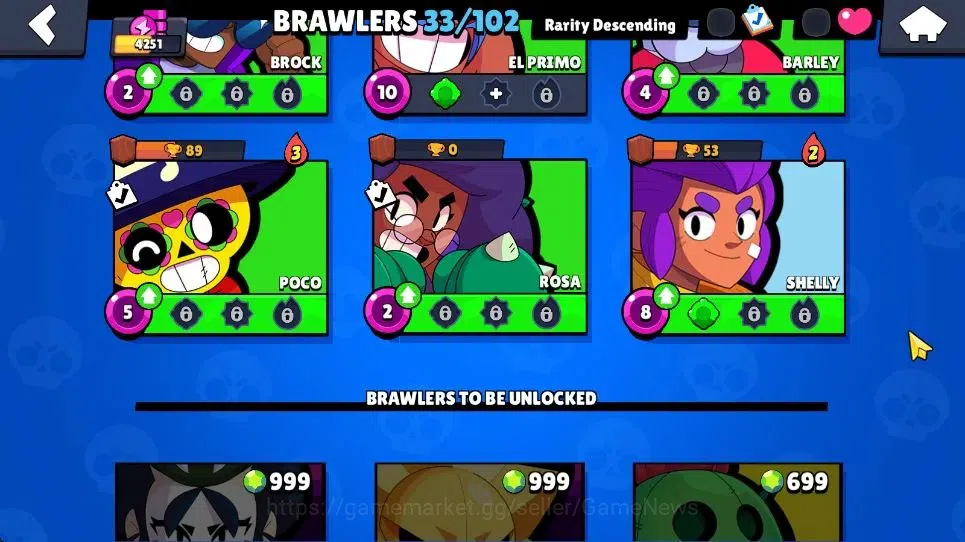 Brawl Stars Accounts 4251 Trophy|33 Brawlers 3 Max|4Legend [Mortis,Dami image 14