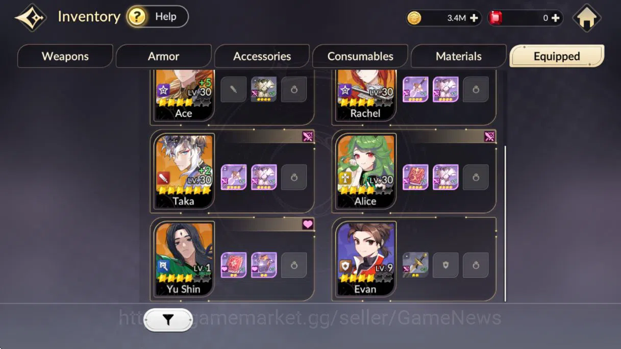 Seven Knights Re:Birth Accounts [Re;BIRTH] Global |7 Legendary (Teo,Silvesta,Ace,R image 3