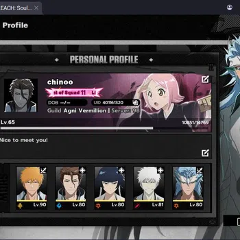 BLEACH: Soul Resonance Accounts Nuverse SEA|Lv.65|12 SSR 8 Sign
