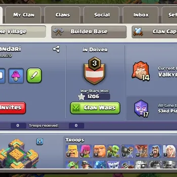 Clash of Clans Accounts High-End TH14-BH8 | Lv.159 | BK51,AQ56,MP32,GW24,RC23 | HH8 | BM7 | 2 Legendary&2 Gold Skins | 515