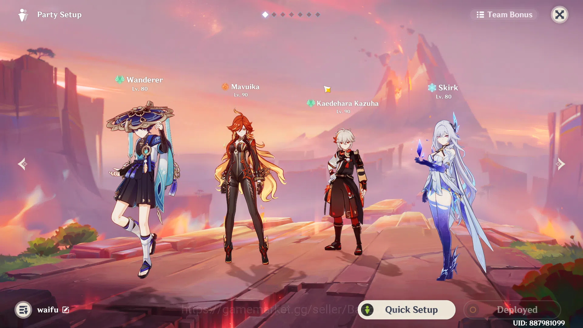 Genshin Impact Accounts Others ASIA | AR 55 | MC  Lumine | 10 Limit, Skirk, Mavuika, Kazuha, Wanderer, Keqing, Jean, Cici 16