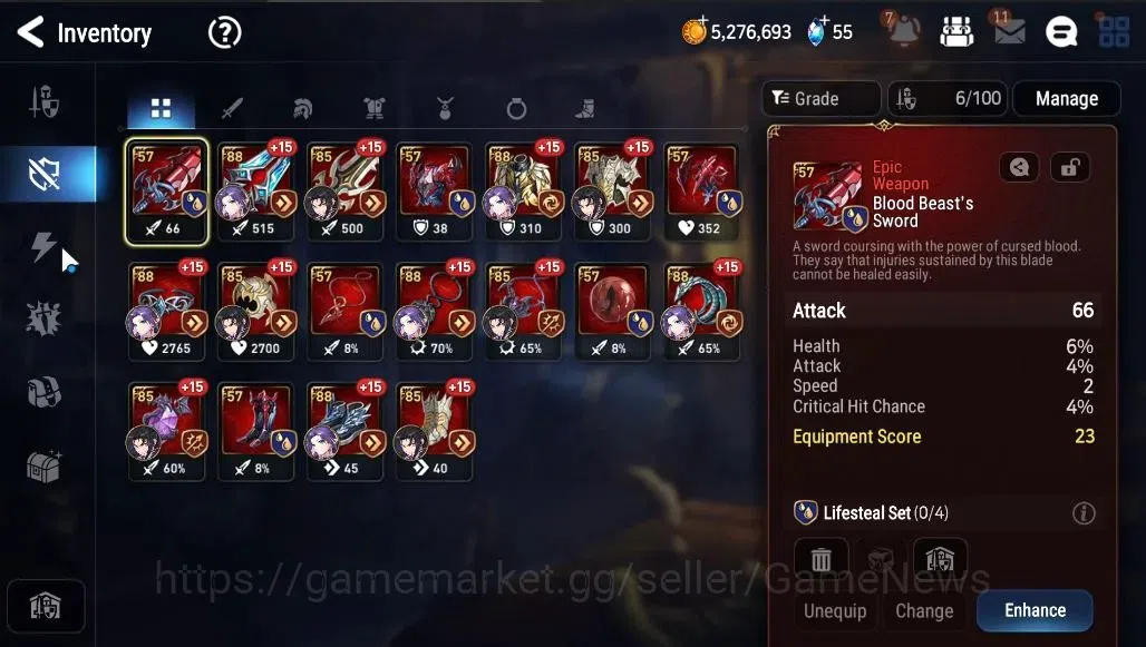 Epic Seven Accounts GLOBAL Unverif|NewEra|2 ML (Rhinna&Luciella,C Pave image 16