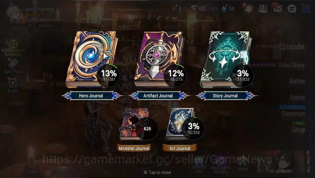 Epic Seven Accounts GLOBAL Unverif|NewEra|2 ML (Rhinna&Luciella,C Pave image 3