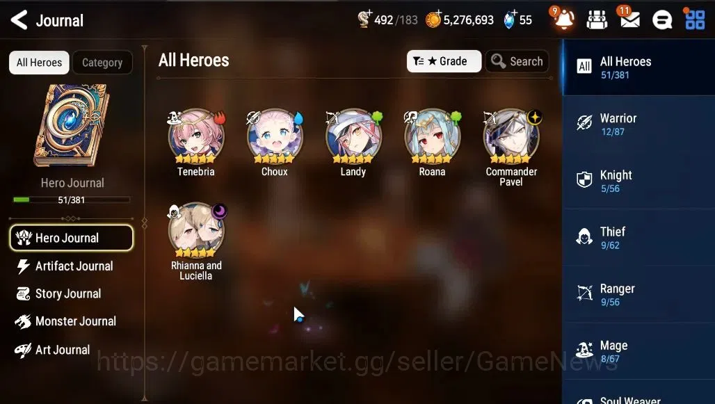 Epic Seven Accounts GLOBAL Unverif|NewEra|2 ML (Rhinna&Luciella,C Pave image 5