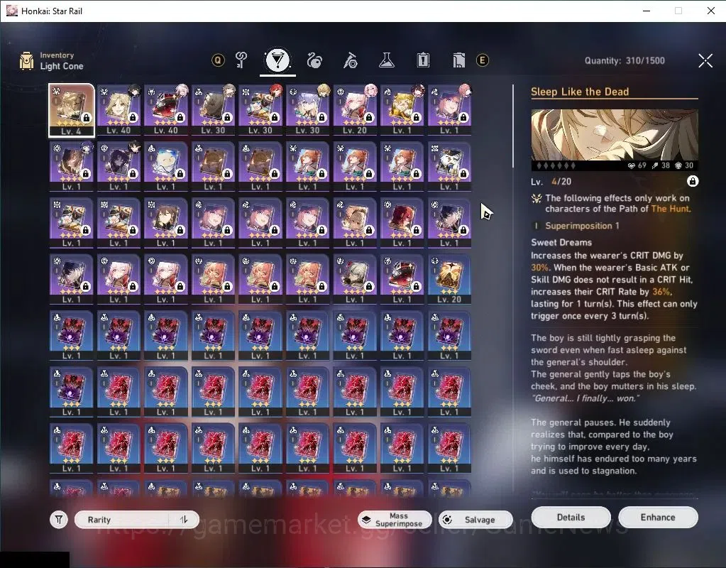 Honkai Star Rail Accounts Asia| TL 30 | 1 Golden Companion | 5 Limited | Spa image 5