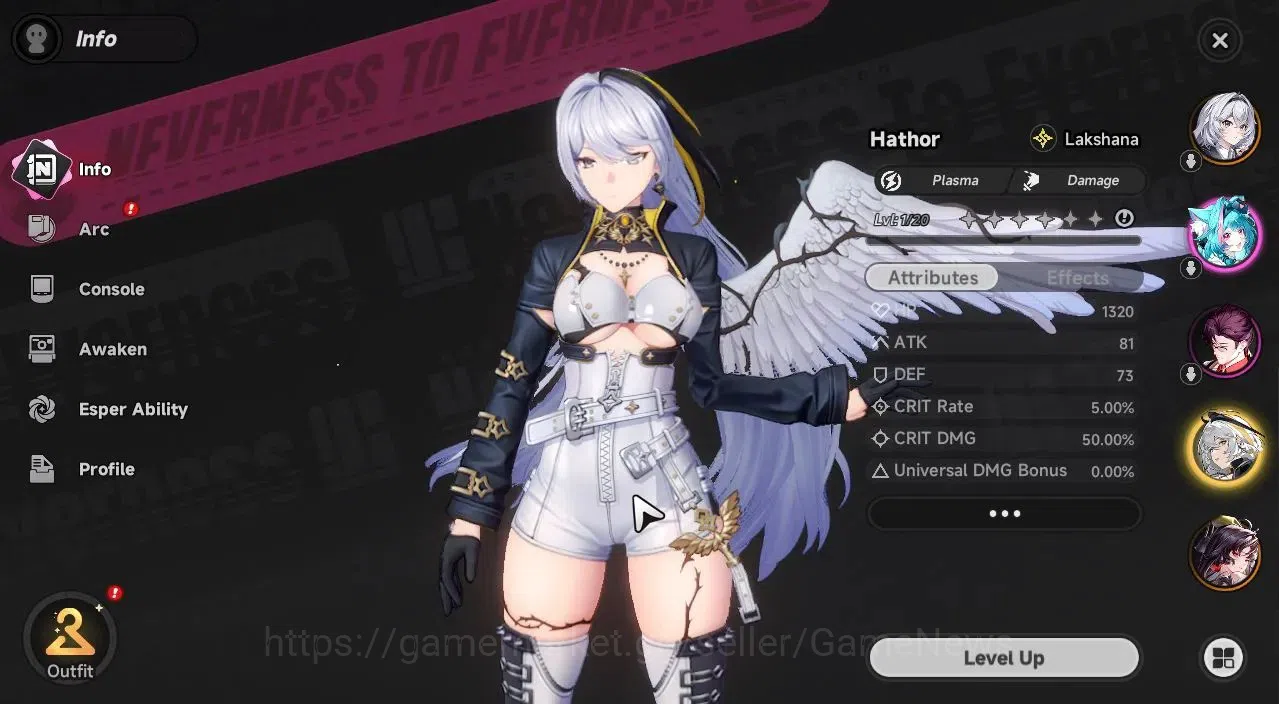 Neverness to Everness Accounts Global SEA|HL 3|2 SSR [Hotori,Hathor]+1 S-Class Ch image 2