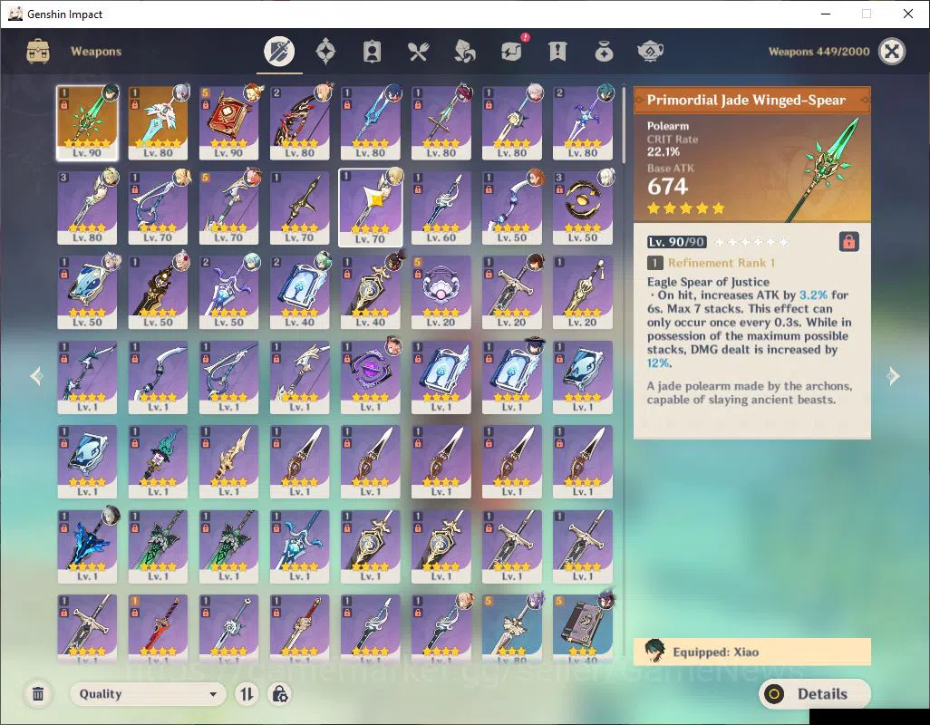 Genshin Impact Accounts ASIA|AR 56|8Limited+2(*5WEP)|Xiao+Sign,KazuhaC1,Ay image 13