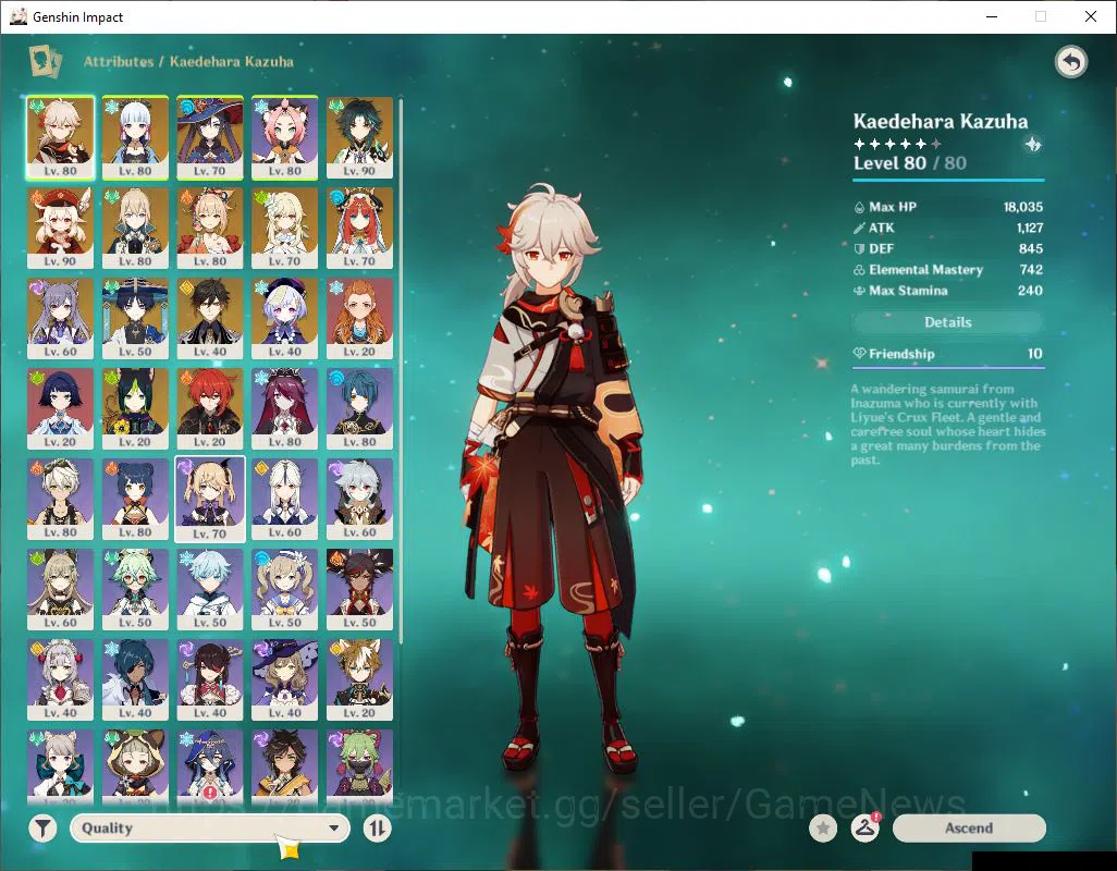 Genshin Impact Accounts ASIA|AR 56|8Limited+2(*5WEP)|Xiao+Sign,KazuhaC1,Ay image 15