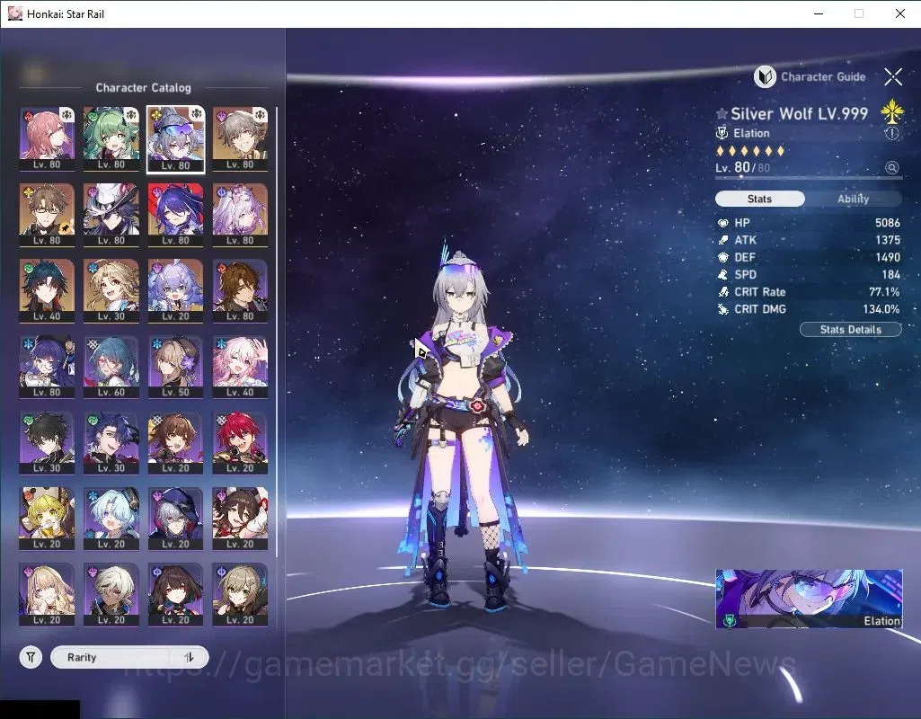 Honkai Star Rail Accounts Asia|TL 65|6 Limited|Silver Wolf 999 E1+Sign,Casto image 4
