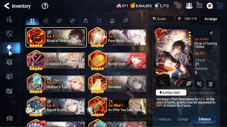 Epic Seven Accounts GLOBAL Verif|9 ML(Notos, DD Ray,LOT Scales, AElena image 10
