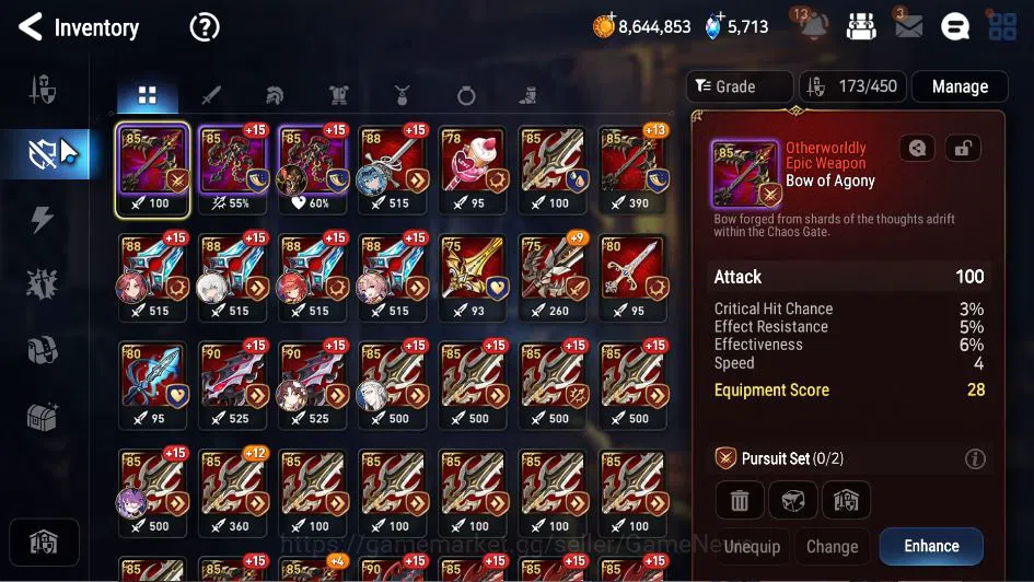 Epic Seven Accounts GLOBAL Verif|9 ML(Notos, DD Ray,LOT Scales, AElena image 11
