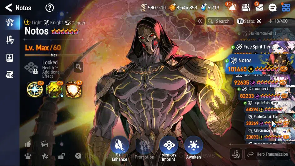 Epic Seven Accounts GLOBAL Verif|9 ML(Notos, DD Ray,LOT Scales, AElena image 4