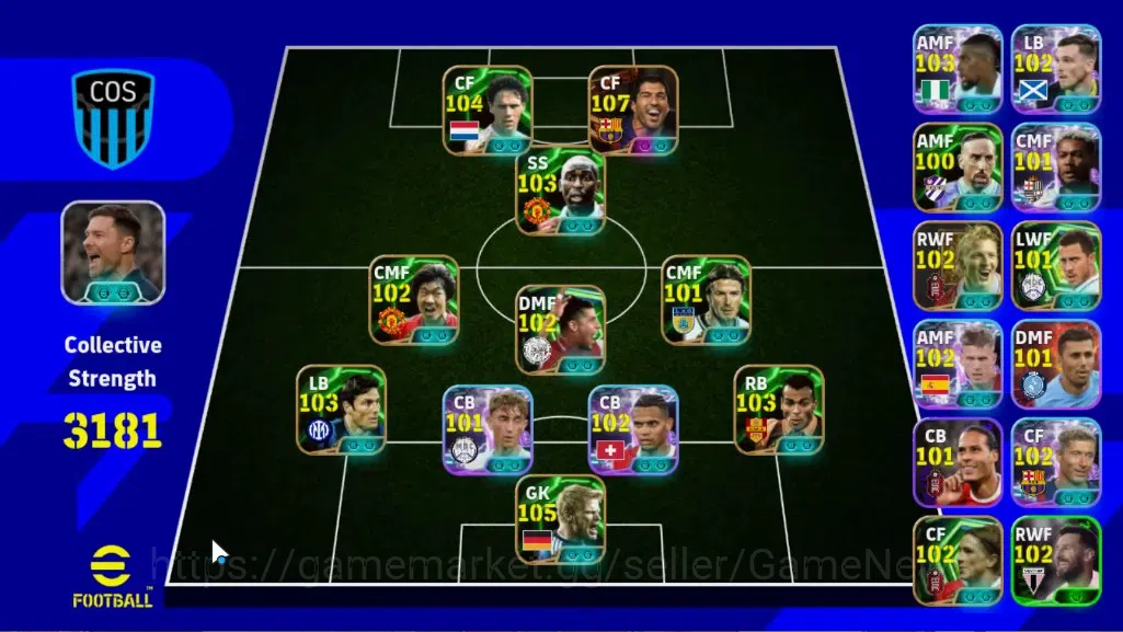 eFootball Accounts Legends & Iconic Players Android|Coin 4,8k|BigTime Luis Suarez|Epic Oliver Kahn,Marco van Basten,Andy 1