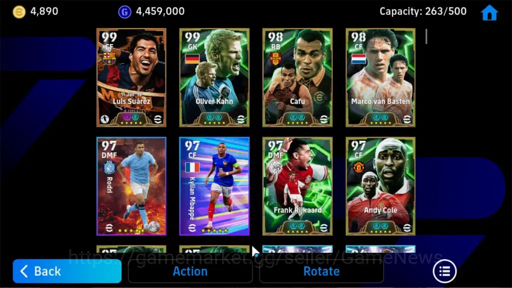 eFootball Accounts Legends & Iconic Players Android|Coin 4,8k|BigTime Luis Suarez|Epic Oliver Kahn,Marco van Basten,Andy 6