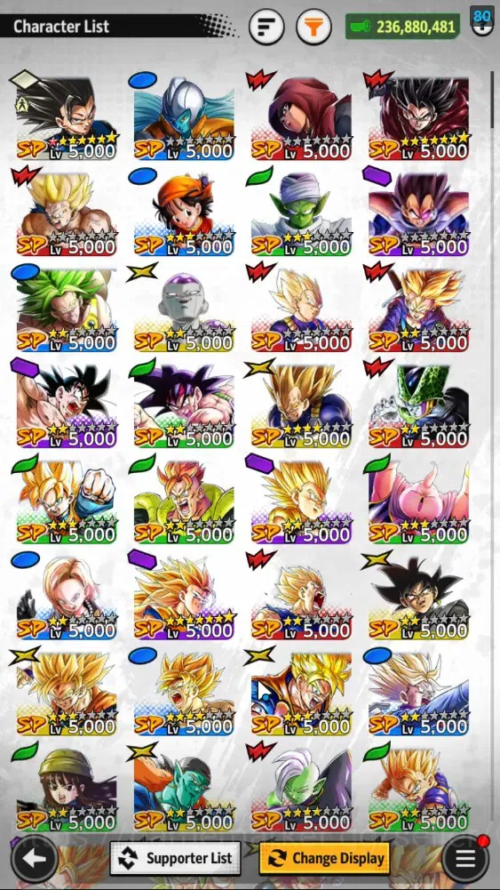 Dragon Ball Legends Accounts 236M TotalPower|LV158|5UL+19LL|SSG SS Gogeta,2 SS  image 5