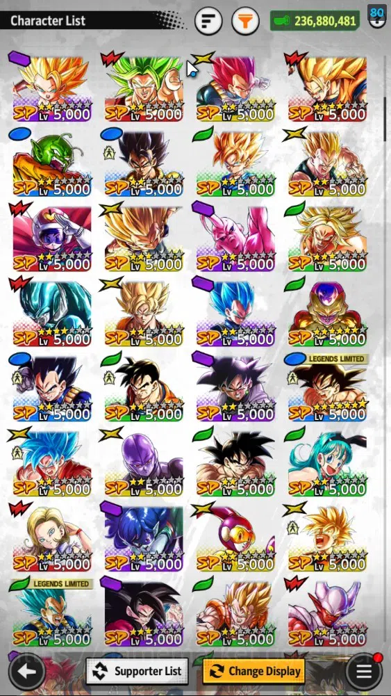 Dragon Ball Legends Accounts 236M TotalPower|LV158|5UL+19LL|SSG SS Gogeta,2 SS  image 6