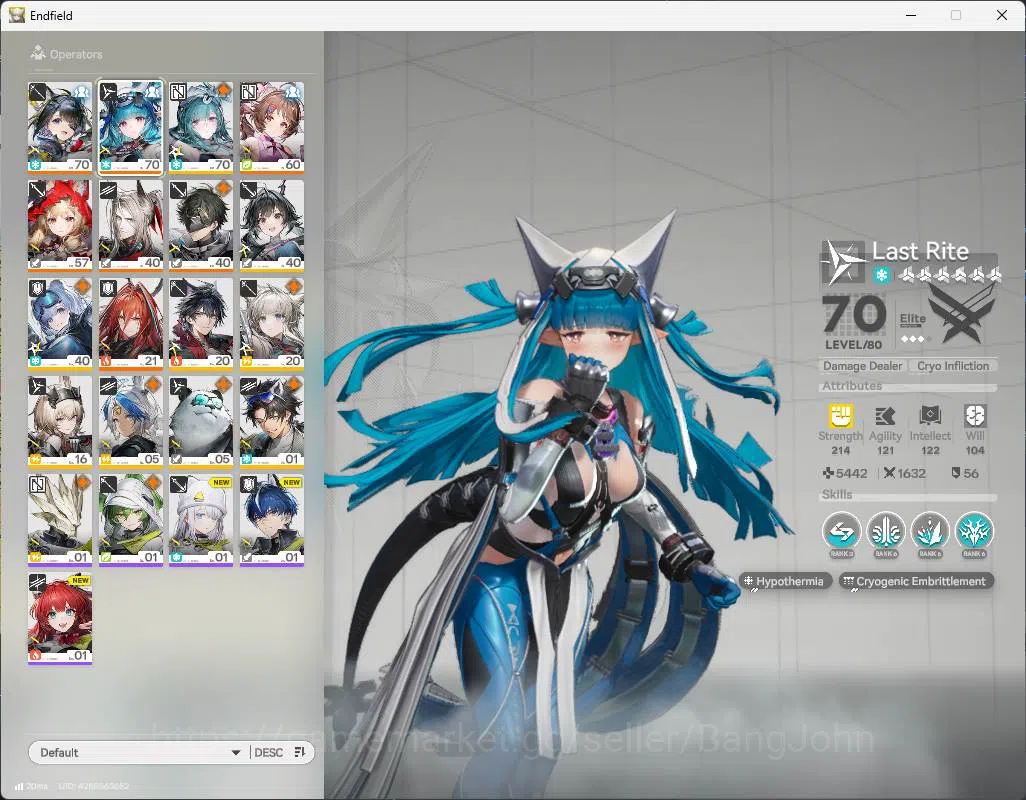 Arknights: Endfield Accounts ASIA | LVL 49 | WP 6s 7| tangtang sign, Ardelia si image 10