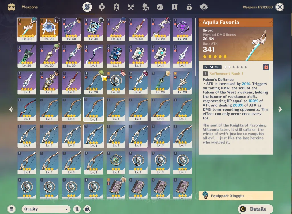 Genshin Impact Accounts ASIA|AR 25|1 Limited+2(*5WEP)|Columbina+Sign,Jean, image 6