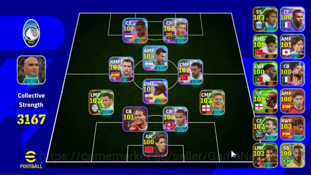 eFootball Accounts Legends & Iconic Players Android|6Epic(Steven Gerrard,Raul,Serginho)|Show Time Moises Caicedo,Cody 1