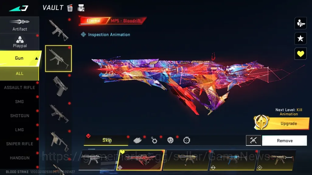 Blood Strike Accounts High-End ASIA|3 Eternal MP5 Bloodrift Lv5,Kar98k Netherflame Lv2,etc|Collab HK416 Mikey,etc|Meele 1