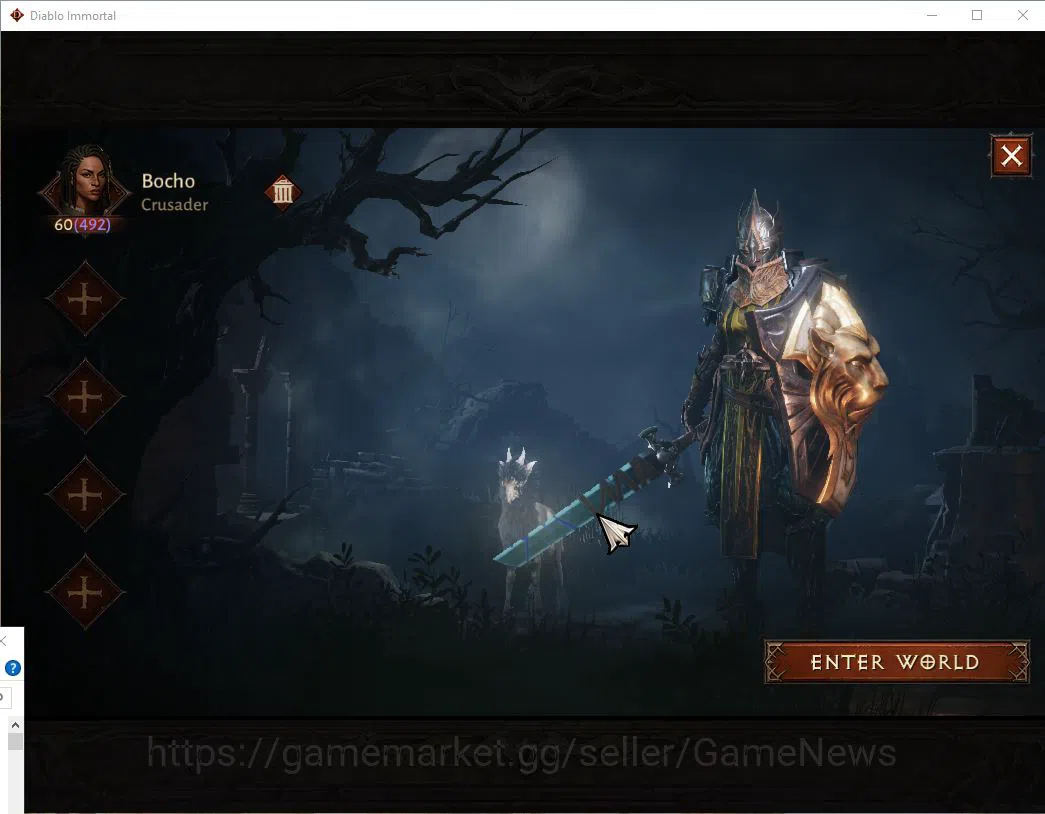 Diablo Immortal Mid-Tier SEA -Anu | Lv60 (492) | Crusader|33k CR | Reso 480 image 1