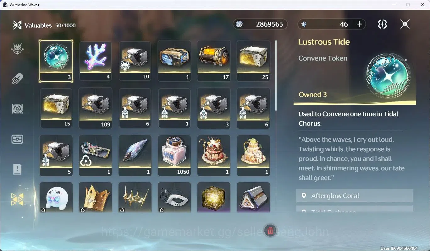 Wuthering Waves Accounts SEA |UL 54 | R6 | 5x 5* Char Lv80 Cartethyia, Fiel image 11