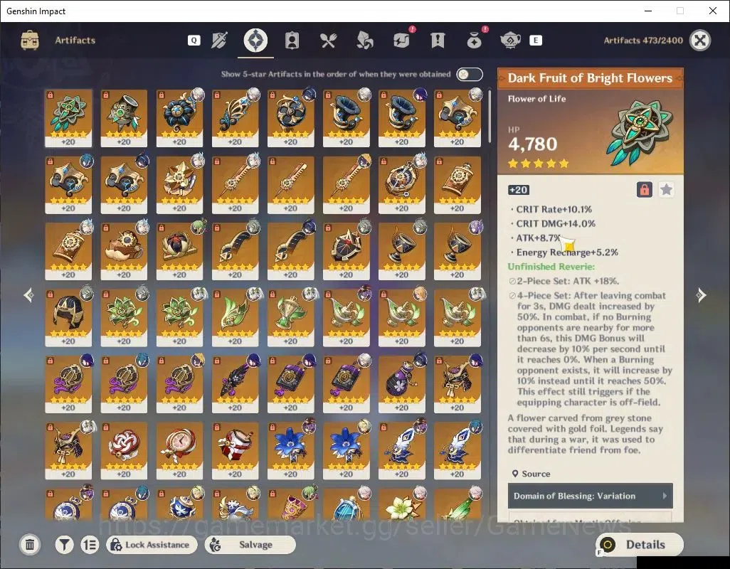 Genshin Impact Accounts Asia|AR 56|7 Limited + 2(*5 Weapon)|Arlecc C1+Sign image 8