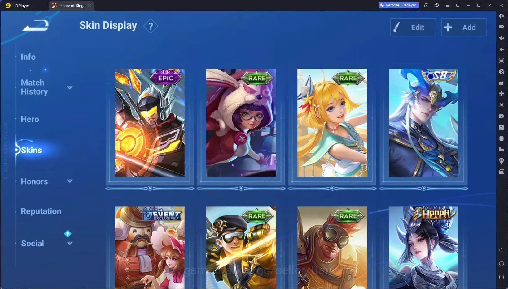 Honor of Kings Accounts Global | 63H 38S | Change Name Card, LNY skin, WOR image 4