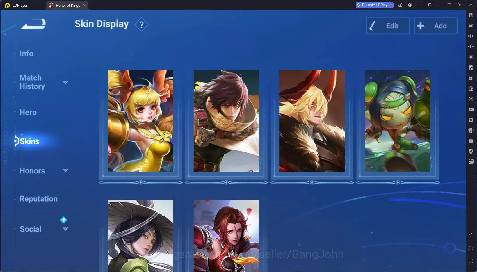 Honor of Kings Accounts Global | 63H 38S | Change Name Card, LNY skin, WOR image 6