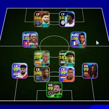 eFootball Accounts Legends & Iconic Players Android|Big Time K Kvaratskhella|Show Time Michael Olise,Manzambi|Epic Thiago