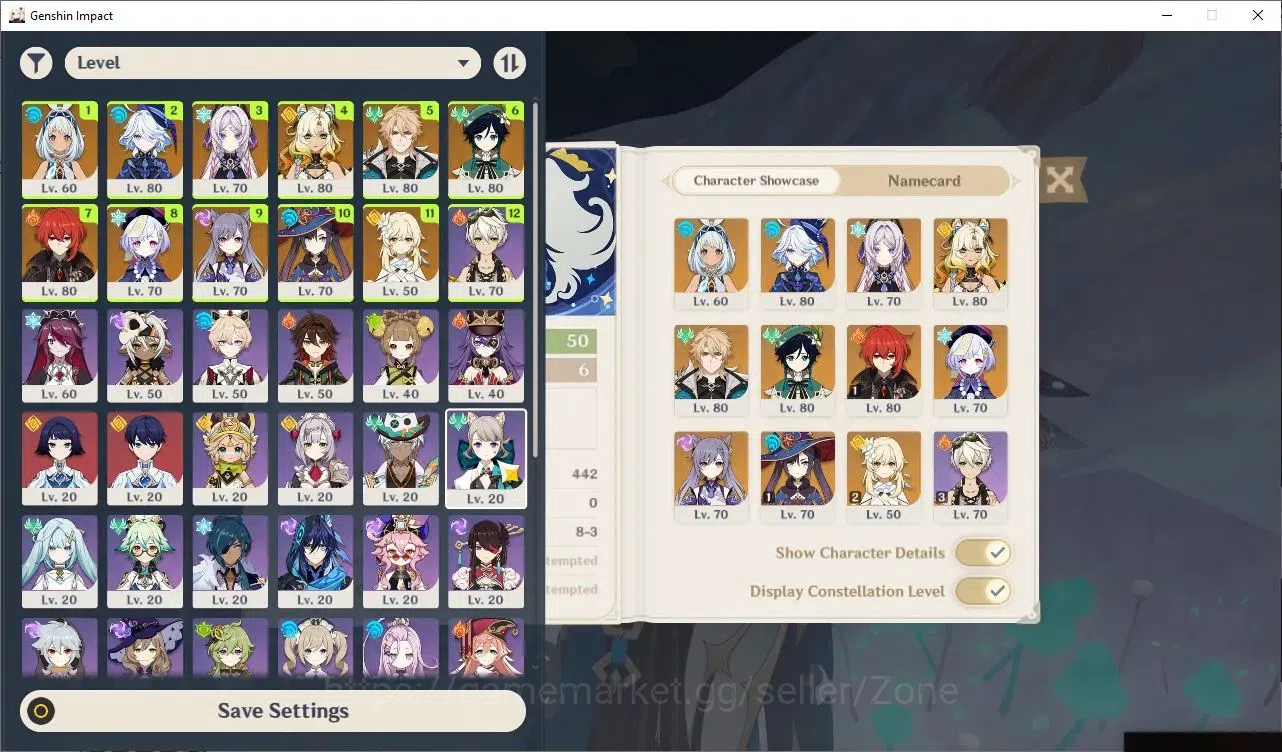 Genshin Impact Accounts ASIA|AR 50|7 CHAR Limited + 1 5*Star Weap| Premium image 2
