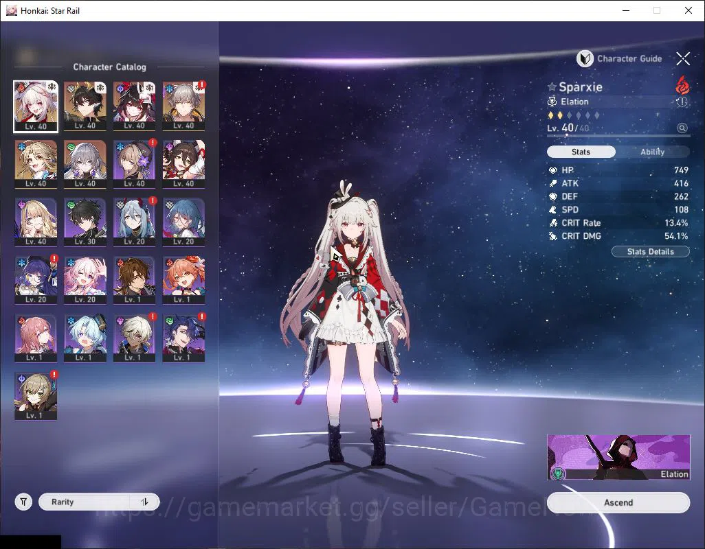 Honkai Star Rail Accounts Asia |TL 28 | 3 Limited | Sparxie, Sparkle, Dante  image 4