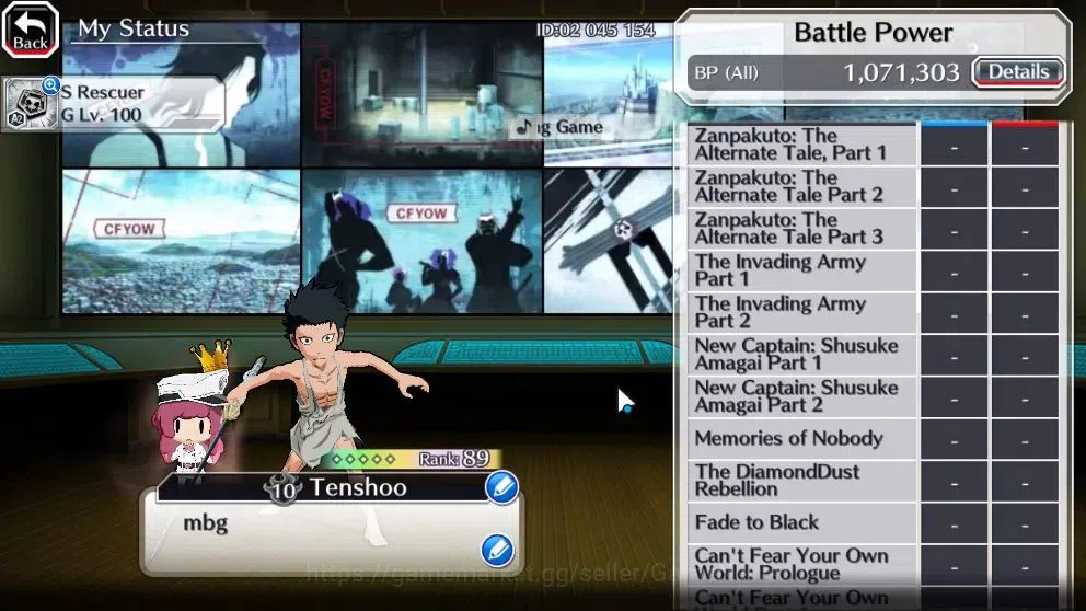 Bleach: Brave Souls Accounts High-End [ASIA]BP1M|2 MT[TYBW26 Yachiru,TYBW24 BazB],Lv200[TYBW26 6