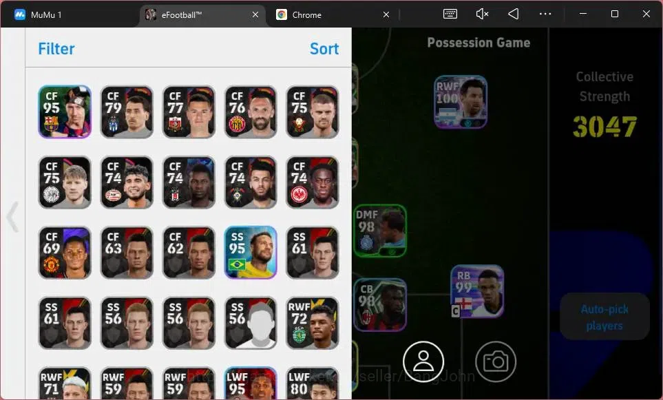 eFootball Accounts ANDROID|PW 3047|Epc Gerrard|Epc Ruud Gullit|Epc Sh image 3