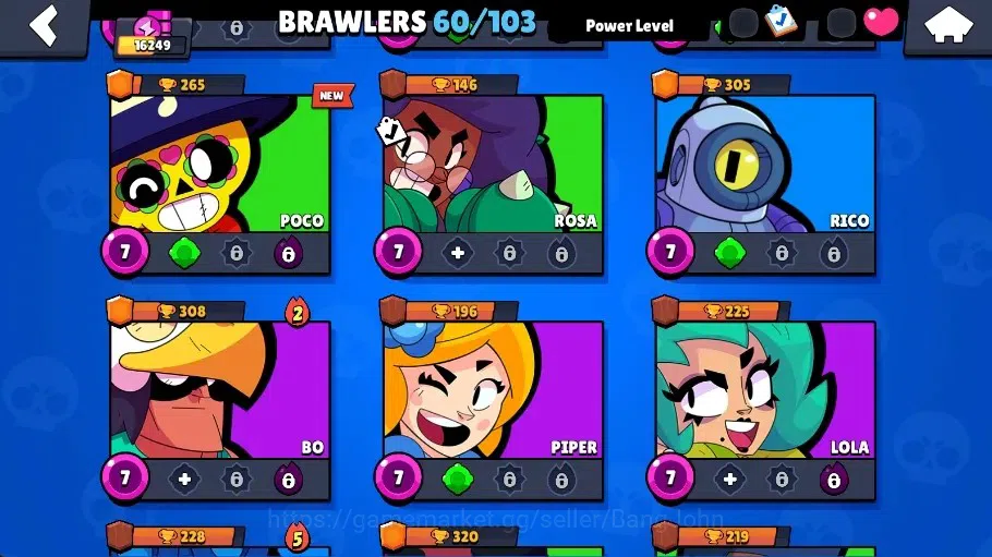 Brawl Stars Accounts Global|16249 Thropy|60 Brawlers - 13 Max|12 Hyperc image 10