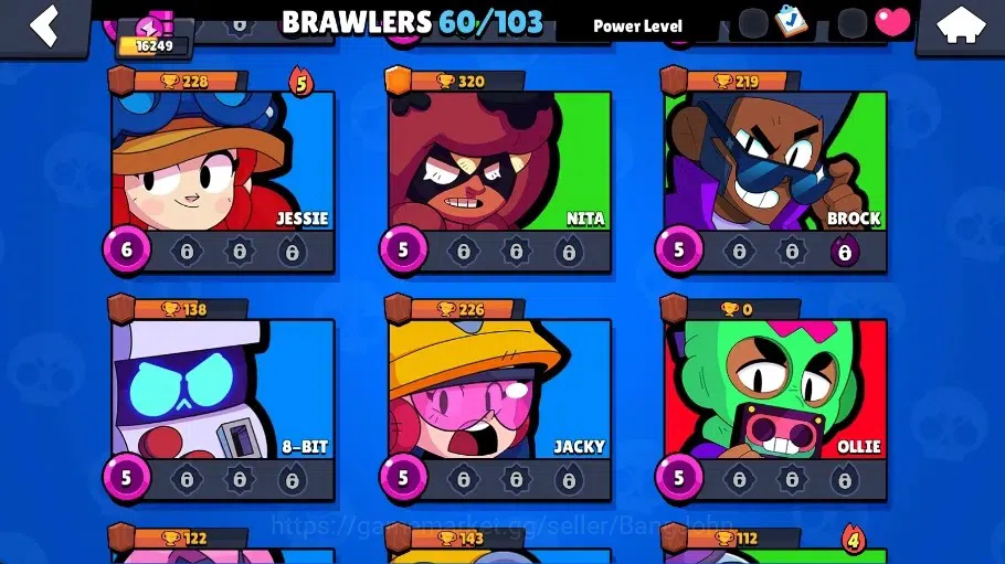 Brawl Stars Accounts Global|16249 Thropy|60 Brawlers - 13 Max|12 Hyperc image 11