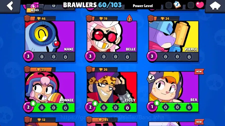 Brawl Stars Accounts Global|16249 Thropy|60 Brawlers - 13 Max|12 Hyperc image 13
