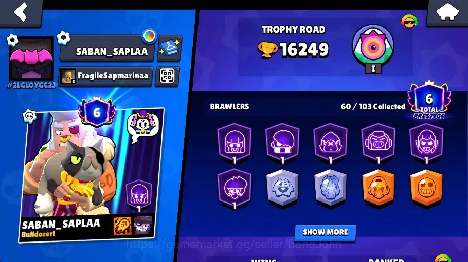 Brawl Stars Accounts Global|16249 Thropy|60 Brawlers - 13 Max|12 Hyperc image 2