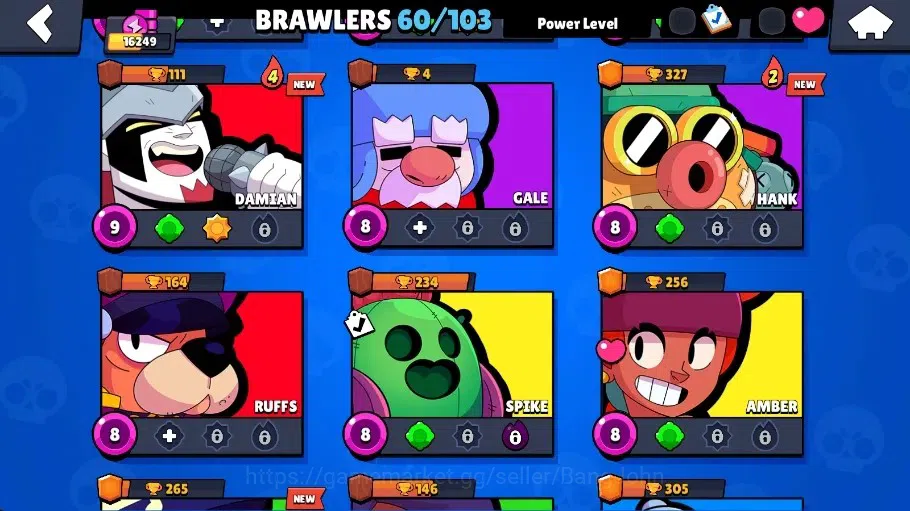 Brawl Stars Accounts Global|16249 Thropy|60 Brawlers - 13 Max|12 Hyperc image 9