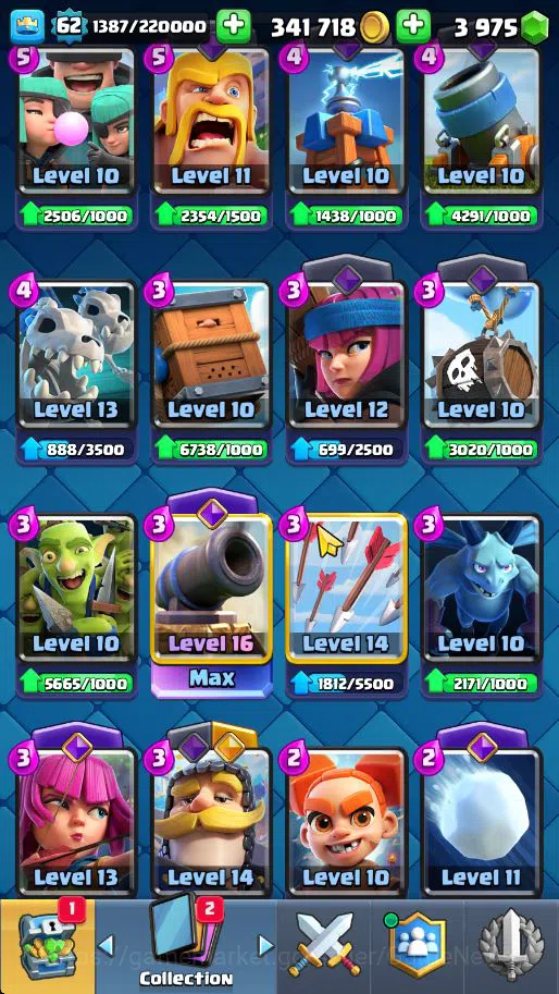 Clash Royale Accounts Lv 62|Trophy 10068|KTL 15|Total Card 121|4 Hero 14 image 11