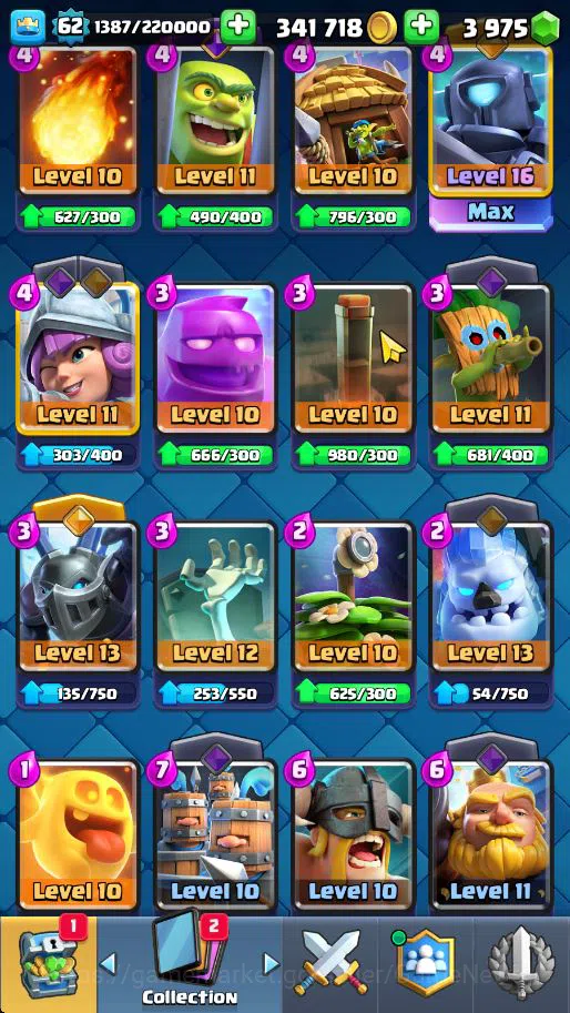 Clash Royale Accounts Lv 62|Trophy 10068|KTL 15|Total Card 121|4 Hero 14 image 12