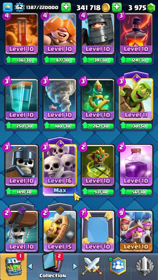 Clash Royale Accounts Lv 62|Trophy 10068|KTL 15|Total Card 121|4 Hero 14 image 14