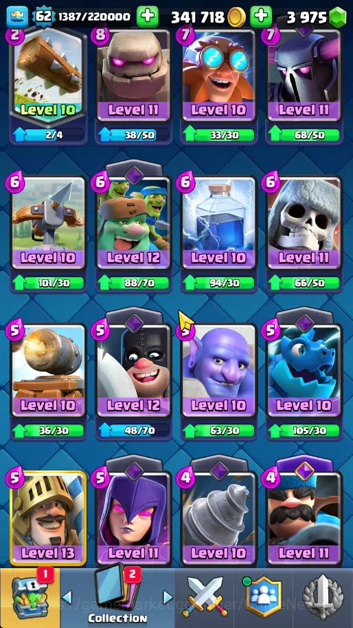Clash Royale Accounts Lv 62|Trophy 10068|KTL 15|Total Card 121|4 Hero 14 image 15