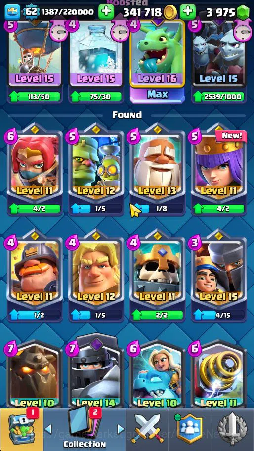 Clash Royale Accounts Lv 62|Trophy 10068|KTL 15|Total Card 121|4 Hero 14 image 17