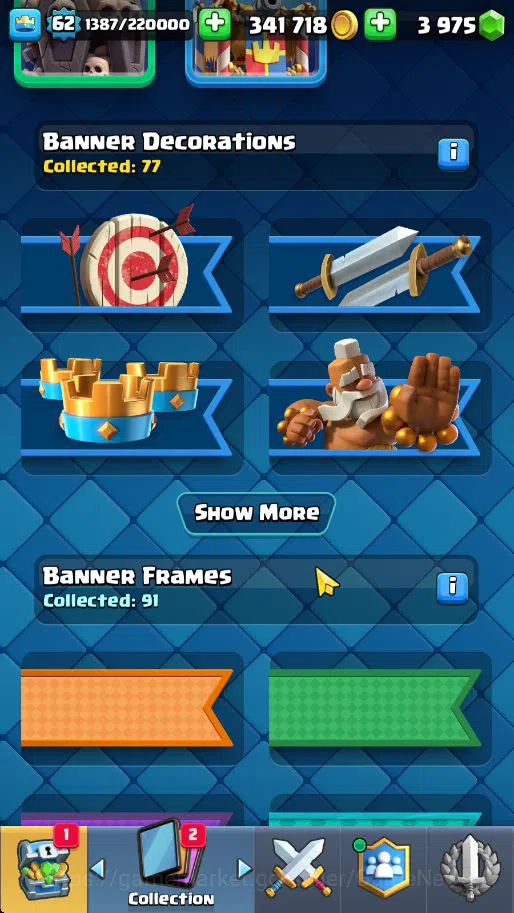 Clash Royale Accounts Lv 62|Trophy 10068|KTL 15|Total Card 121|4 Hero 14 image 5