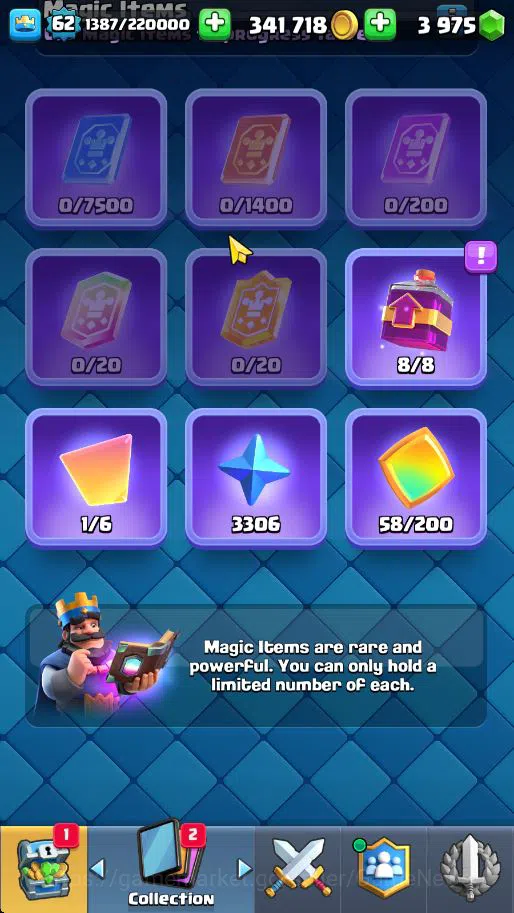 Clash Royale Accounts Lv 62|Trophy 10068|KTL 15|Total Card 121|4 Hero 14 image 8