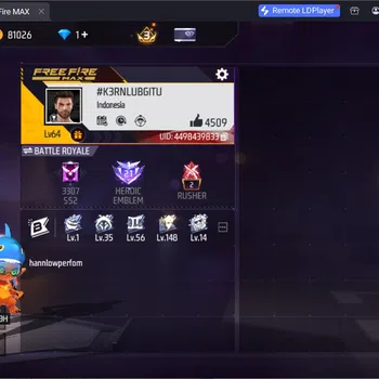 Free Fire Accounts Indonesia | 3 EVO (AK47 Lv4,MP5 Lv7,THOMPSON Lv4)| M1887-Emerald Power, 3 Skins More | Check SS FF867B